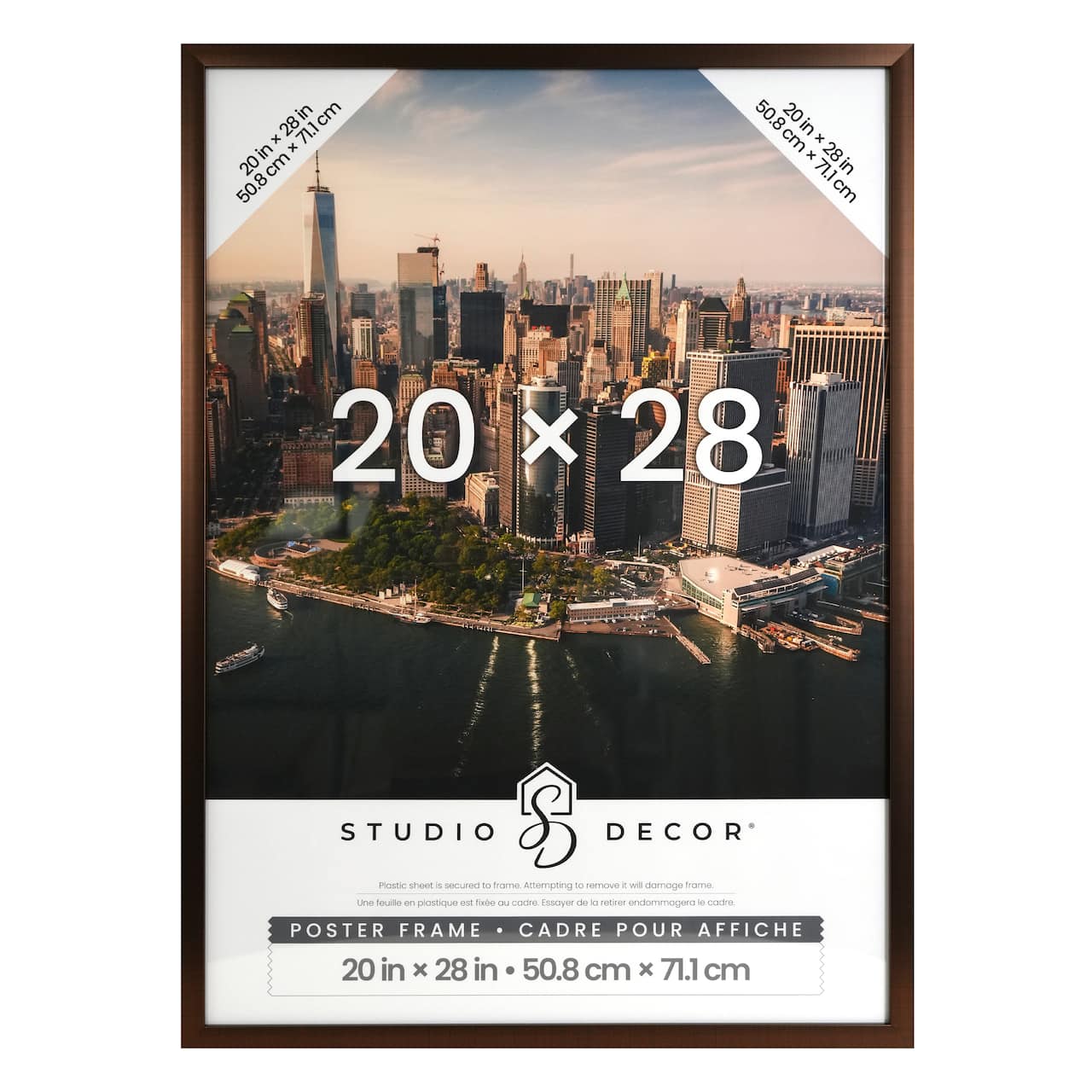 6 Pack: Downtown™ Bronze Finish Poster Frame by Studio Décor®